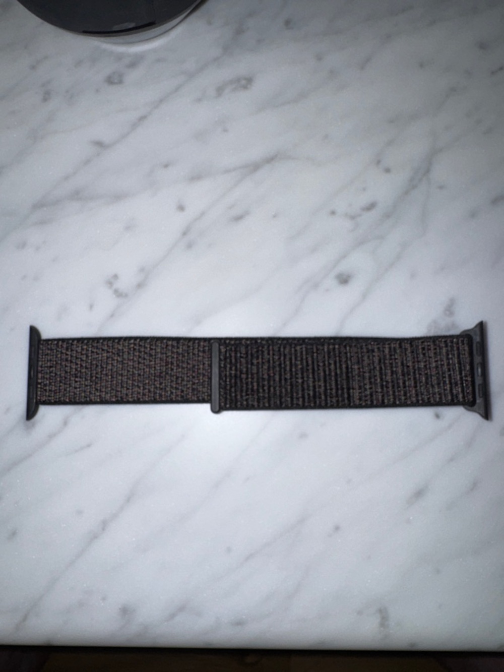 Adjustable Brown Nylon Loop Watch Band for Men size 44
